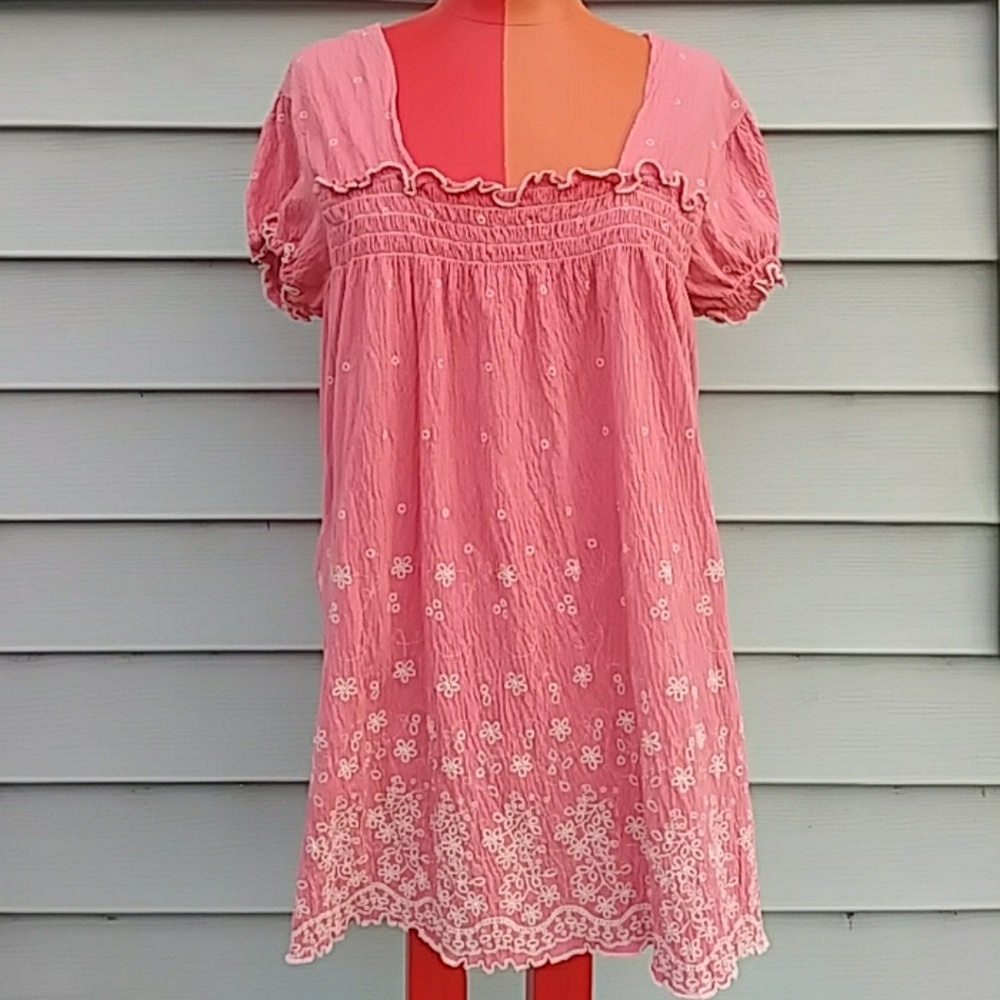 CATO PLUS SIZE CORAL TOP